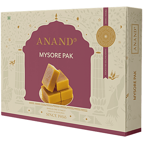 Anand Sweets and Savouries Sweets - Mysore Pak, 500 g Box 