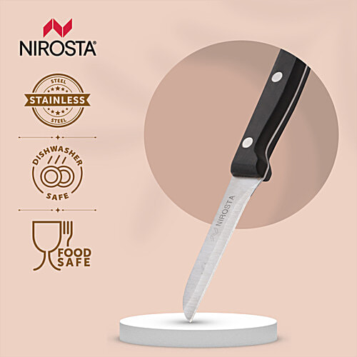 Fackelmann Nirosta  NIROSTA Vegetable knife Mega, 18cm, S/S, card, 1 pc  Anti Rust, Dishwasher Safe