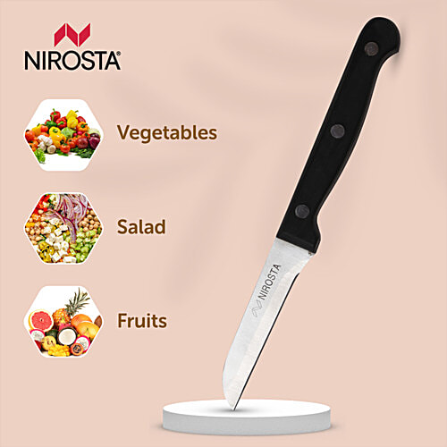 Fackelmann Nirosta  NIROSTA Vegetable knife Mega, 18cm, S/S, card, 1 pc  Anti Rust, Dishwasher Safe