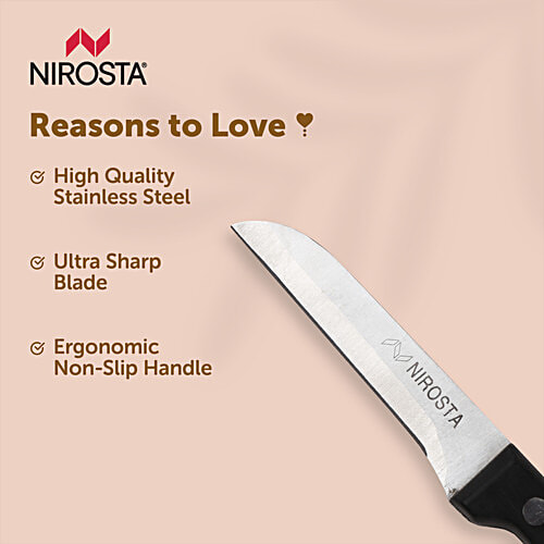 Fackelmann Nirosta  NIROSTA Vegetable knife Mega, 18cm, S/S, card, 1 pc  Anti Rust, Dishwasher Safe