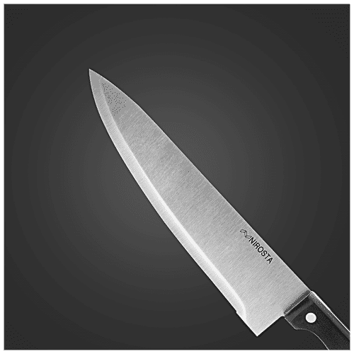 Fackelmann Nirosta Stainless Steel Mega Chef Knife, 32 Cm, Ideal For Slicing, Mincing & Dicing, 1 pc Anti Rust, Dishwasher Safe