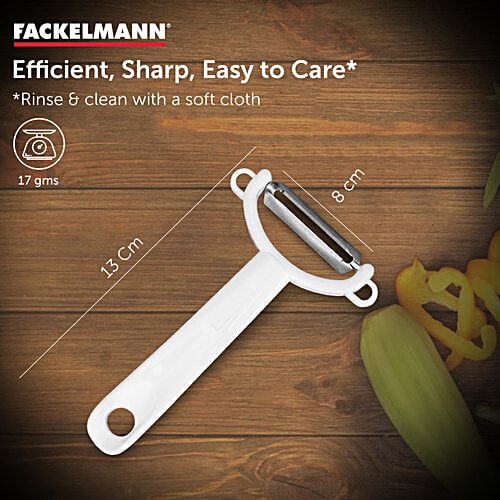 Fackelmann Nirosta Stainless Steel Arcadalina Vegetable Peeler For Peeling, 1 pc  Anti Rust, Dishwasher Safe