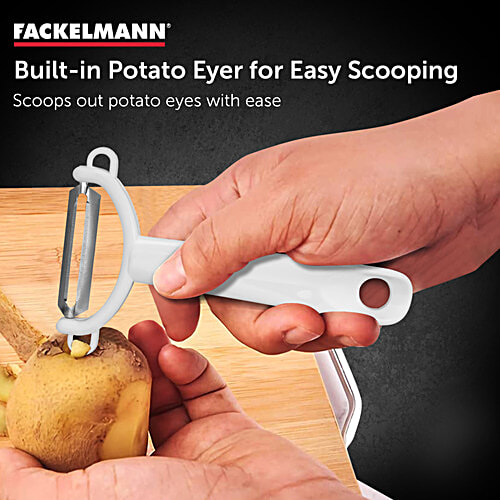 Fackelmann Nirosta Stainless Steel Arcadalina Vegetable Peeler For Peeling, 1 pc  Anti Rust, Dishwasher Safe