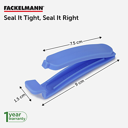 Fackelmann Re-Usable Plastic Sealing Clip Set, 5 pcs Seal Clips, Extremely Durable, Ergonomic Design, Durable & Easy to Use