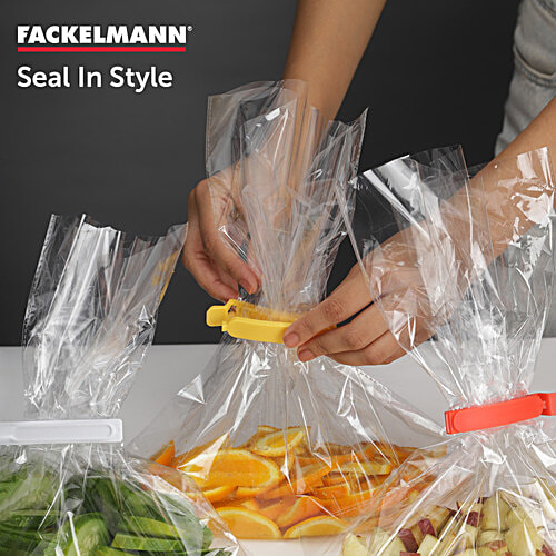 Fackelmann Re-Usable Plastic Sealing Clip Set, 5 pcs Seal Clips, Extremely Durable, Ergonomic Design, Durable & Easy to Use