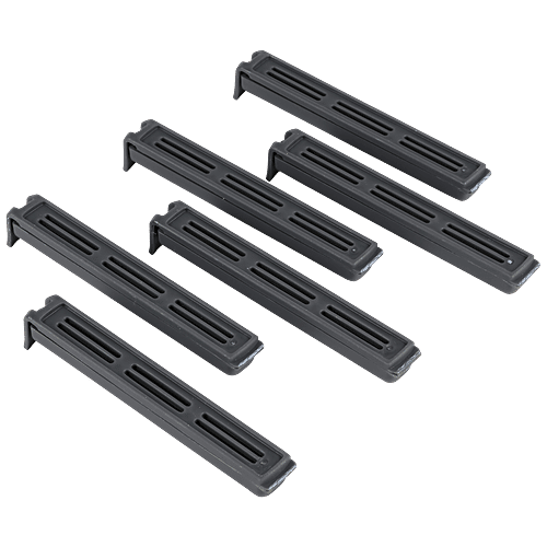 Fackelmann Re-Usable Plastic Sealing Clips - Ideal For Clipping All Food, Plastic & Paper Bags, Grey, 1 pc (Set of 6) Extremely Durable