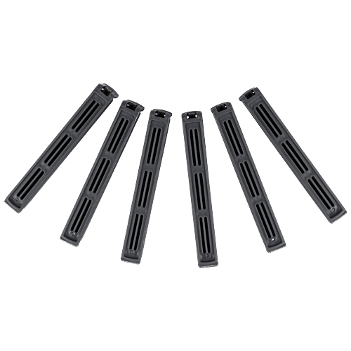 Fackelmann Re-Usable Plastic Sealing Clips - Ideal For Clipping All Food, Plastic & Paper Bags, Grey, 1 pc (Set of 6) Extremely Durable