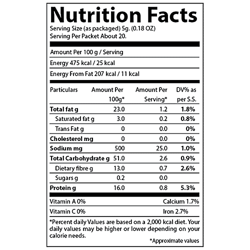 Udupi Ruchi Powder - Sambar, 100 g Carton Nutritious, No Preservatives