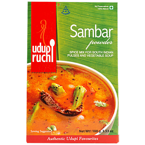Udupi Ruchi Powder - Sambar, 100 g Carton Nutritious, No Preservatives