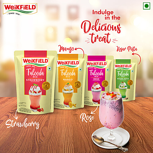 Weikfield Strawberry Flavoured Falooda Mix, 200 g