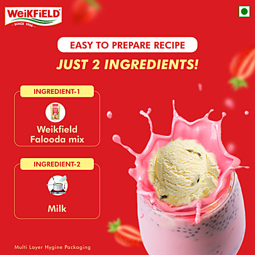 Weikfield Strawberry Flavoured Falooda Mix, 200 g