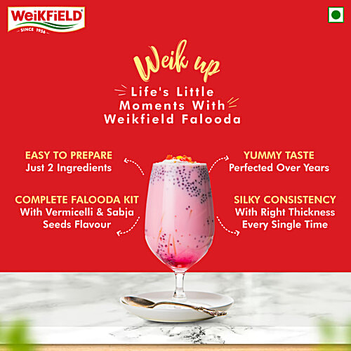 Weikfield Strawberry Flavoured Falooda Mix, 200 g
