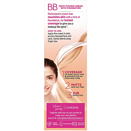 Glow & Lovely BB Multivitamin Cream With Foundation, 9 g Shade 01