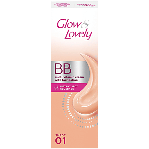 Glow & Lovely BB Multivitamin Cream With Foundation, 40 g Shade 01 Make up + Multivitamin Cream