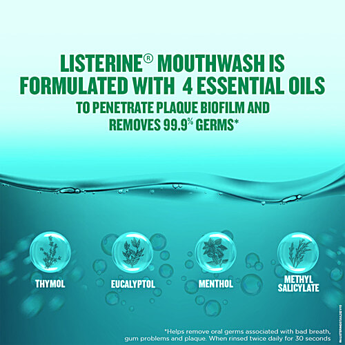 Listerine Mouthwash Liquid, 500 ml Bottle 