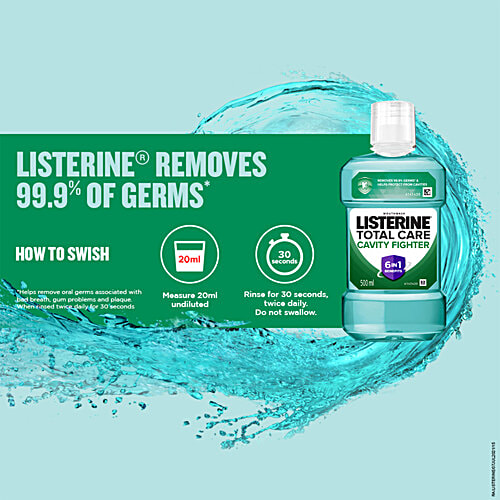 Listerine Mouthwash Liquid, 500 ml Bottle 