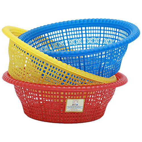 Buy Laplast Multicolour Fruit Basket 3 Pcs Online At Best Price of Rs