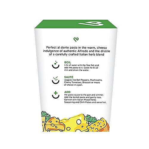 Chefs Basket Rich & Creamy Pasta - Cheesy Alfredo Penne - Ready To Cook Gourmet Pasta, Rich & Creamy, Ready In 10 Minutes, With Chunky Arrabbiata Pasta Sauce & Seasoning, 220 g Kit Vegetarian, No Artificial Colours, Flavours Or Preservatives