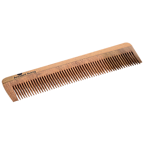 Ancient Living Neem Wood Comb, 1 pc Pouch 
