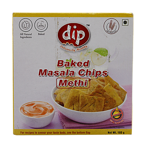 Dip Baked Masala - Chips Methi, 180 g Box 