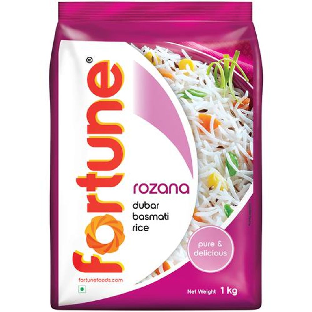 Fortune  Basmati Rice/Basmati Akki - Rozana, 1 kg Pouch