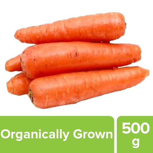 Fresho Carrot - Organically Grown (Loose), 500 g  