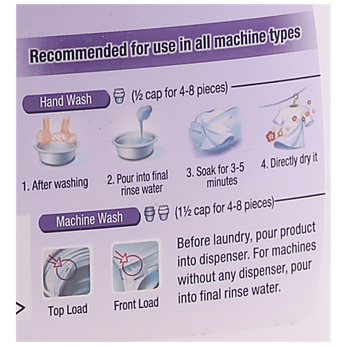 Comfort Fabric Softener - Jasmine fresh, 2 L Can Freshness
Sense of Pleasure