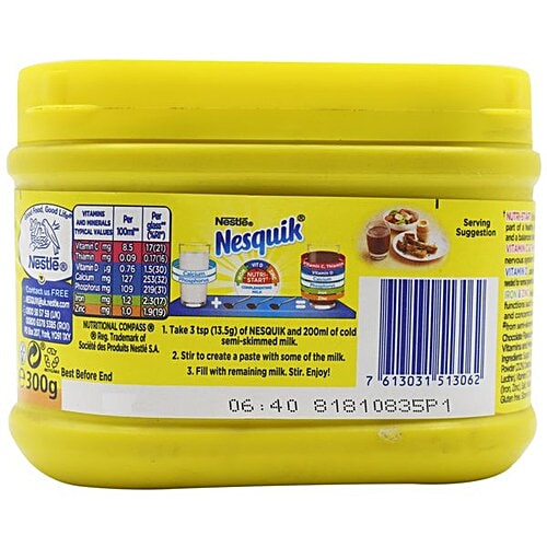 Nestle Nesquik - Chocolate, 300 g Box Delicious Chocolate
 Nutritious Drink