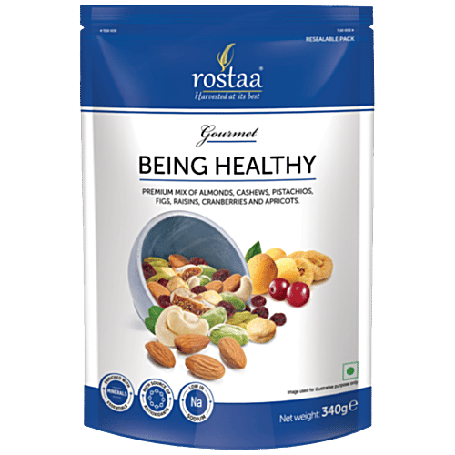Rostaa Mixed Dry Fruits - Being Healthy, 340 g Pouch 