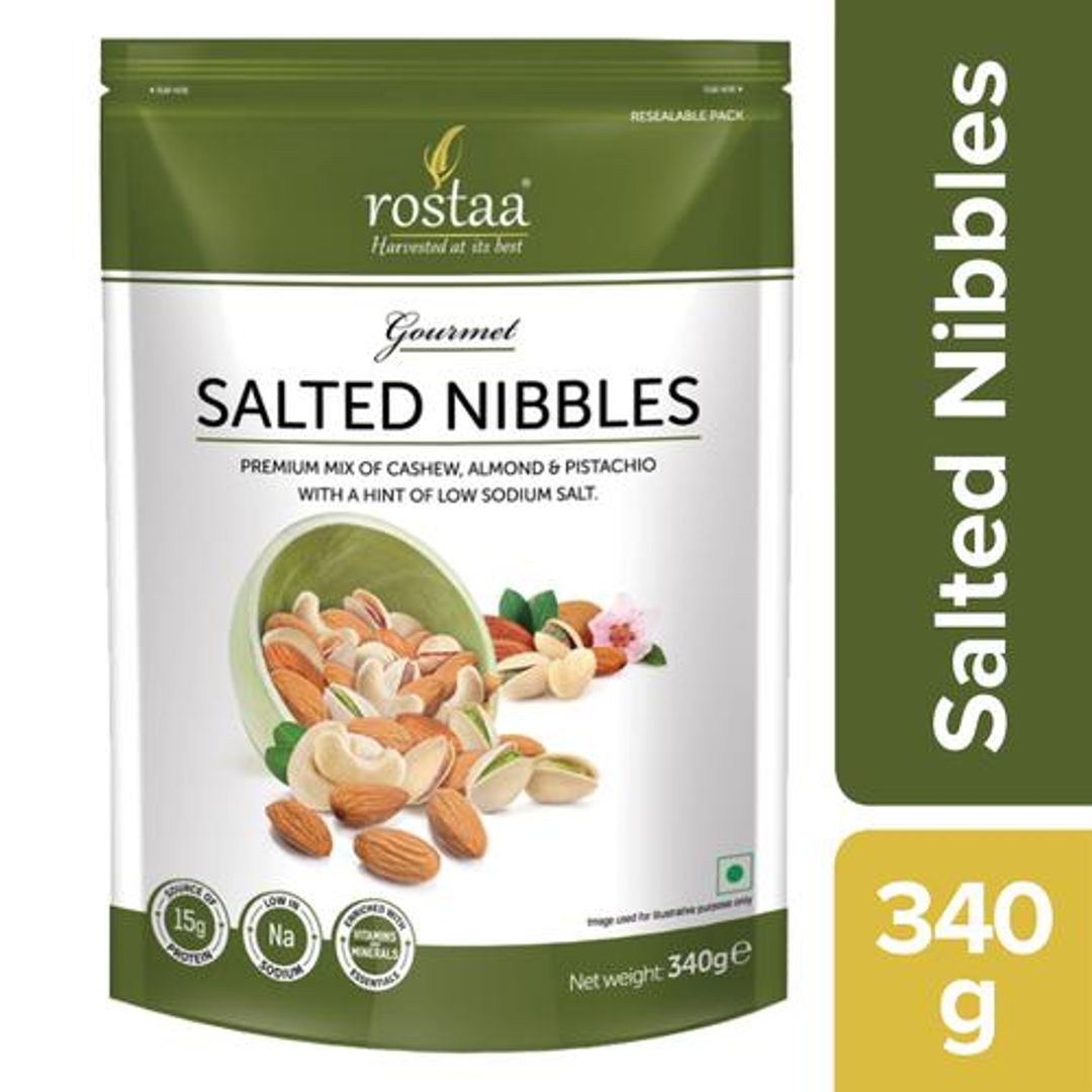 Rostaa Gourmet Salted Nibbles, 340 g Pouch