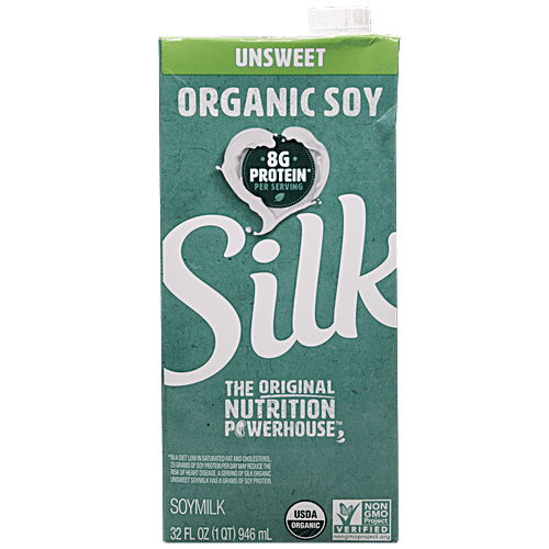 Buy Silk Soy Milk Unsweet Organic, NON GMO, Imported Online at Best