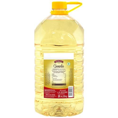 BORGES Canola Oil, 5 L Bottle 