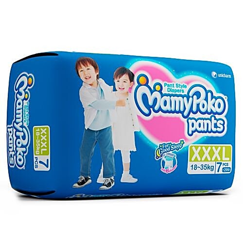 Mamypoko XXXL (18-35 kg) - 7 Diaper Pants, 7 pcs Pouch 