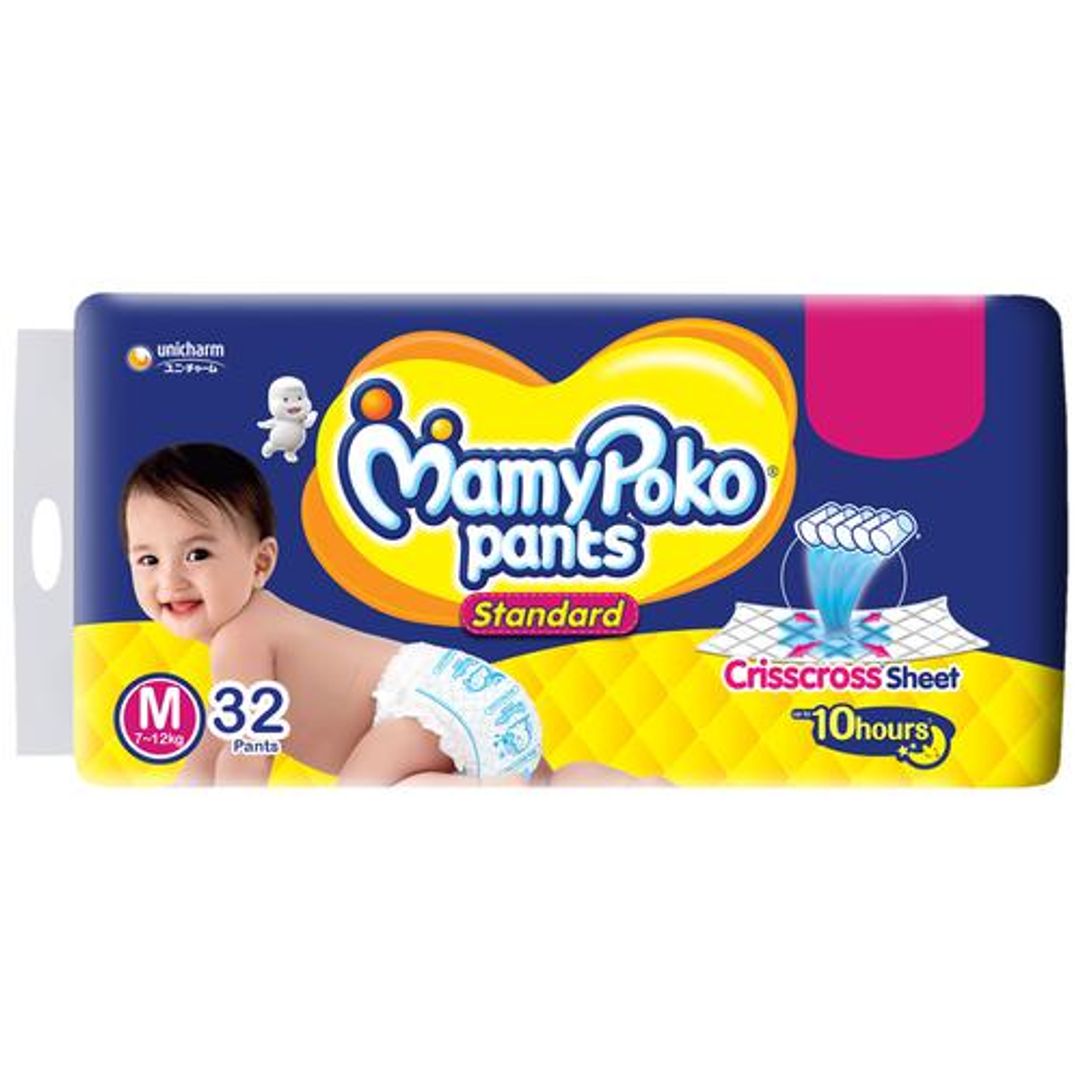 Mamypoko MamyPoko Pants Standard M - 32 Diapers, 32 pcs Pouch