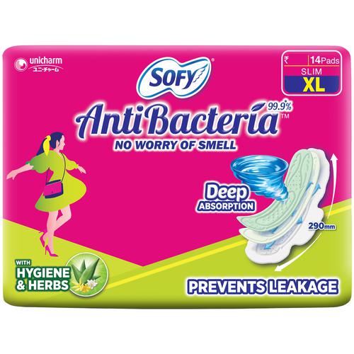 Buy Sofy Sanitary Pads Body Fit Antibacteria Xlarge 30 Pcs Pouch Online at  the Best Price of Rs 275 - bigbasket