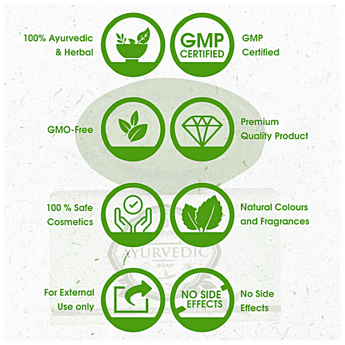 Buy Krishnas Ayurvedic Soap Rich In Aloevera, Amla & Neem, Prevents