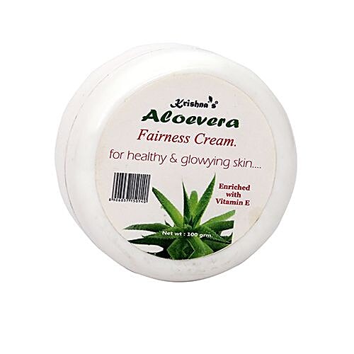 Krishnas Fairness Cream - Aloe Vera, 100 g Box 