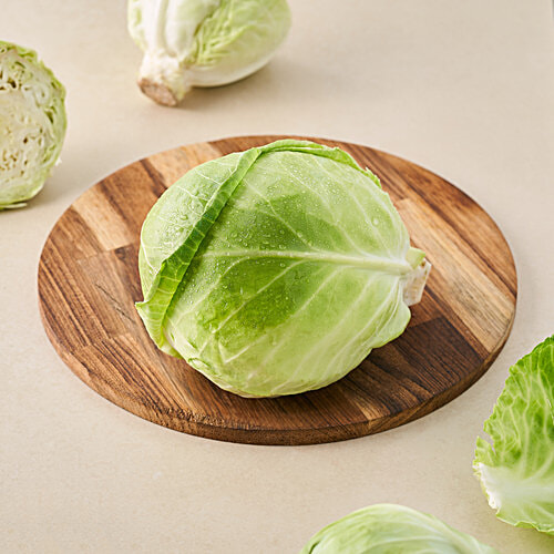 fresho! Cabbage - Organically Grown (Loose), 1 pc (approx. 400-700g)  