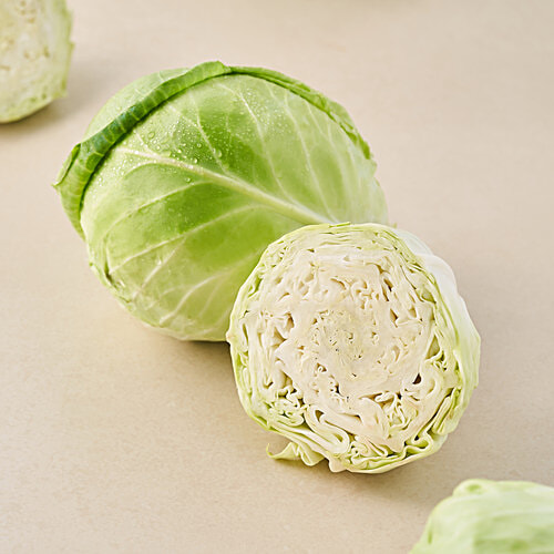 fresho! Cabbage - Organically Grown (Loose), 1 pc (approx. 400-700g)  