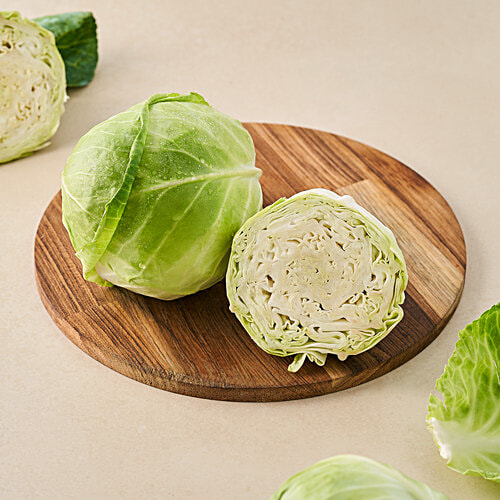 fresho! Cabbage - Organically Grown (Loose), 1 pc (approx. 400-700g)  