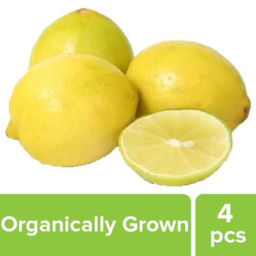Fresho Lemon - Organically Grown (Loose), 4 pcs  