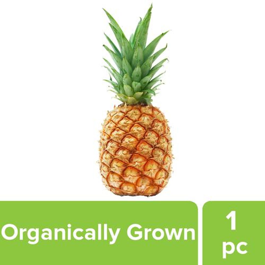 Fresho Pineapple - Organically Grown (Loose), 1 pc(approx.400 -1.2 k) 