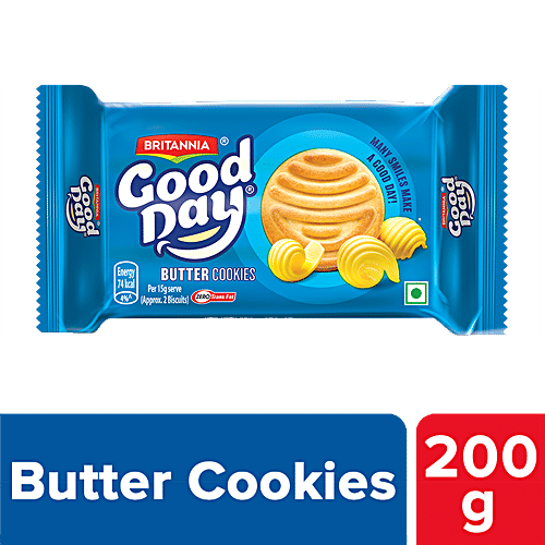 Buy Britannia Good Day Cookies Butter 250 Gm Pouch Online at the Best