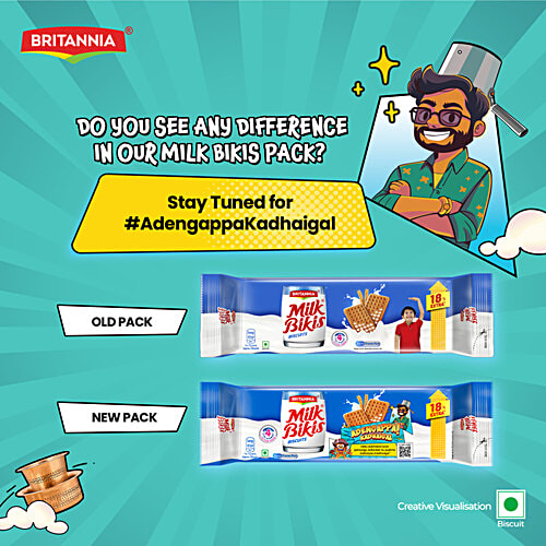 Britannia Milk Bikis Biscuits, 150 g  Zero Trans Fat