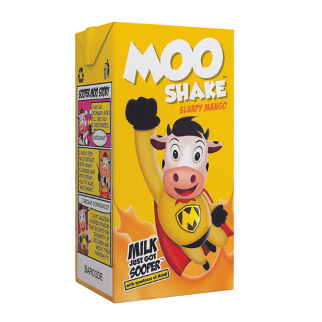 MooShake Milk Shake - Slurpy Mango, 160 ml 