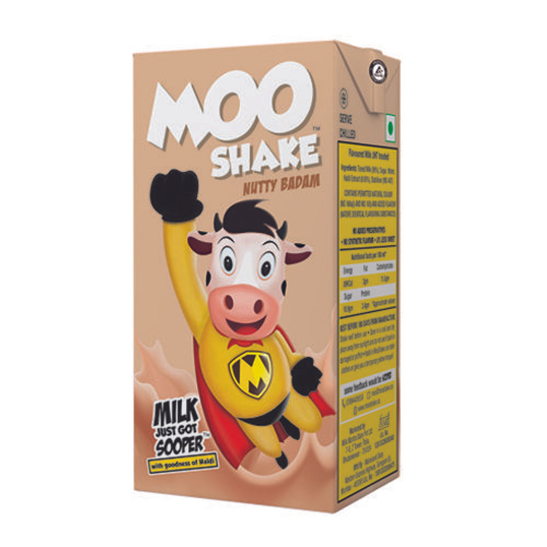 MooShake Milk Shake - Nutty Badam, 160 ml 
