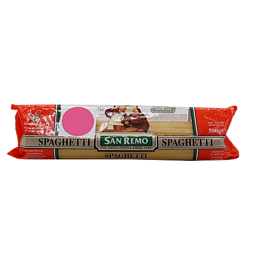 San Remo Durum Wheat Pasta - Spaghetti, 500 g Pouch No Artificial Colourings, Flavourings or Preservatives