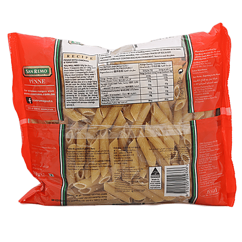 San Remo Pasta - 18 Penne, 500 g Pouch 