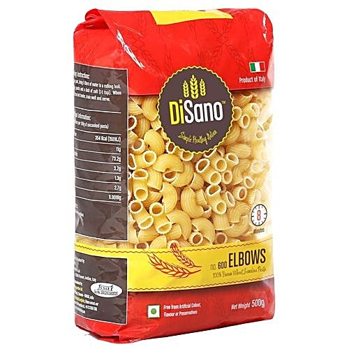 Disano Durum Wheat Pasta - Elbow, 500 g Pouch 