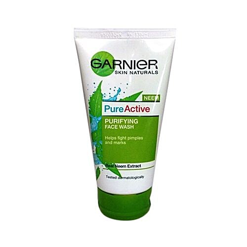 Buy Garnier Skin Naturals Face Wash Pure Active Neem 150 Gm Online at the Best Price of Rs null